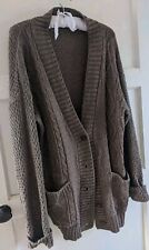Brown aran knit for sale  SELBY