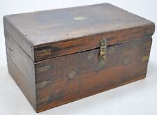 Used, Antique Wooden Large Size Storage Chest Box Original Old Hand Crafted for sale  Shipping to South Africa