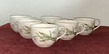 Used, 6 Wedgwood Sarah’s Garden Latte Breakfast Cups Snowdrops Queen’s Ware Pottery  for sale  BRIDGWATER