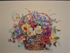 Pansy basket print for sale  Wales