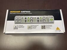 Behringer Mini Amp800 4 Channel Stereo Headphone Amplifier Ultra-Compact with PS, used for sale  Shipping to South Africa
