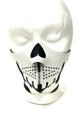 Máscara facial de neopreno Seirus talla XS estampado cráneo blanco y negro motocicleta invierno, usado segunda mano  Embacar hacia Mexico