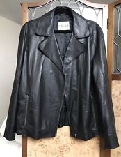 Reiss black leather for sale  LONDON