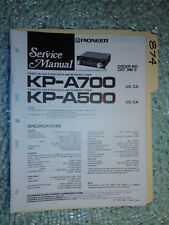 Pioneer kp-a700 a500 manual de serviço livro de reparo original fita estéreo rádio de carro comprar usado  Enviando para Brazil
