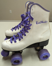 Usado, Vintage 80s Seneca Rink Master Patins Femininos Tamanho 7 Branco Roxo 7040N comprar usado  Enviando para Brazil