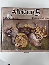 Puzzle Smile Education 1500 piezas africanos 5 animales de safari póster incluido segunda mano  Embacar hacia Argentina