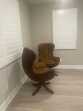 Brown leather swivel for sale  San Diego