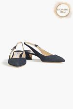 Used, RRP€534 JIMMY CHOO Gemma Denim Slingback Shoes US6 UK3 EU36 Buckle Made in Italy for sale  Shipping to South Africa