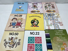 Brother Bernette Deco Embroidery 9 Card Lot - #34-#50-#39-#51-#37-#47-#22-Disney for sale  Shipping to South Africa