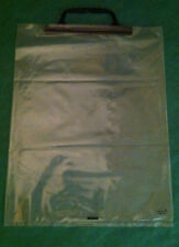 25 PCS. CLEAR PLASTIC STORAGE BAG BLACK SNAP RECLOSEABLE HANDLE,10"x13" 3 MIL for sale  Shipping to South Africa