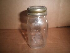 Neat old glass 3 3/4" tall Atlas Mason Jar  promotional still bank for sale  Shipping to South Africa