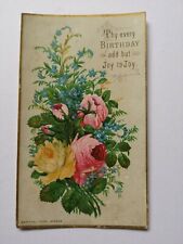 Victorian birthday greeting for sale  CHELMSFORD