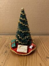 Vintage Fully Decorated Miniature Dollhouse Christmas Tree 1970s Marshall Fields for sale  Shipping to South Africa