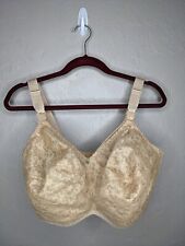 Jeunique Womens 40J Tan Floral Lace No Wire Nursing Bra J3196, used for sale  Shipping to South Africa