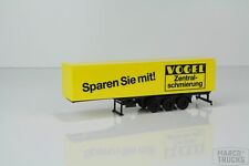 Used, Herpa box trailer yellow „Vogel Zentralschmierung“ /H6678-2 for sale  Shipping to South Africa