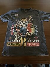 Camiseta 1996 NBA Finals Payton Jordan Bulls Supersonics desbotada média comprar usado  Enviando para Brazil