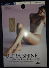 2 PAIRS 15 DENIER M&S ULTRA SHINE TIGHTS SIZE MEDIUM for sale  Shipping to South Africa