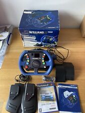 Joytech Williams F1 Racing rueda PlayStation 2 con pedales y probado un juego, usado segunda mano  Embacar hacia Spain