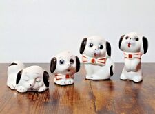 Conjunto vintage de 4 porcelana para cães porcelana, o mais alto é 2,75" comprar usado  Enviando para Brazil