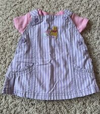 Disney Baby 3-6 meses Winnie The Pooh vestido jumper roxo e bodysuit rosa em excelente estado usado comprar usado  Enviando para Brazil