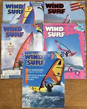 Lote Vintage (5) 1985-1986 Revista Wind Surf Veleiro Windsurf Veleiro, usado comprar usado  Enviando para Brazil