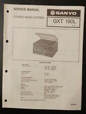 Sanyo gxt190l stereo for sale  BARRY