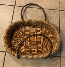 Woven basket leather for sale  Stony Brook
