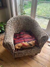 Wicker chair kilim for sale  MANCHESTER