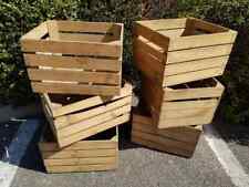Usado, Cajas de madera almacenamiento manzana fruta lisa caja de madera cajas artesanales muebles segunda mano  Embacar hacia Mexico