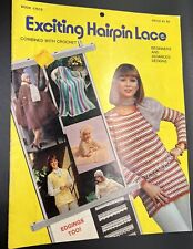 Vintage Exciting Hairpin Lace Patterns Women Baby Knitting / Crochet Book 17510 for sale  Shipping to South Africa