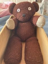 Bean knitted teddy for sale  BINGLEY