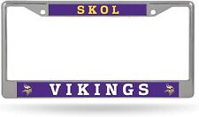 Logotipo Minnesota Vikings Skol placa de licença de metal premium quadro etiqueta cromada... comprar usado  Enviando para Brazil