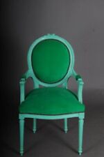 Extravagante sillón estilo Luis XVI, verde B-Mu-3 segunda mano  Embacar hacia Argentina