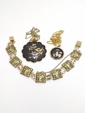 Vintage damascene jewelry for sale  Seymour