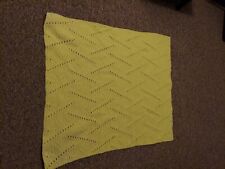 Cobertor pequeno amarelo feito à mão de crochê afegão para colo/bebê comprar usado  Enviando para Brazil