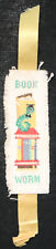 Usado, Book Worm ~ Marcador de Livro Needlepoint 5,5" x 2" Vintage comprar usado  Enviando para Brazil