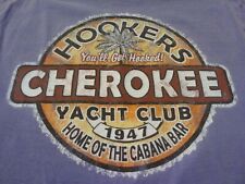 Cherokee Yacht Club Mens T Shirt Size S Blue Short Sleeve Crewneck Hookers for sale  Shipping to South Africa