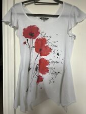 Poppy white shirt for sale  BENFLEET