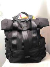 DEFY VerBockel Black Ballistic Nylon Un-Zipped Roll Top Backpack, used for sale  Shipping to South Africa