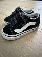 Old Skool Vans Zapatos Niños Pequeños Negro/Blanco Talla 6 segunda mano  Embacar hacia Argentina