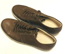  ECCO  Soft  Brown Leather Mens Sneaker Oxford fashion comfort casual shoes 47 na sprzedaż  Wysyłka do Poland