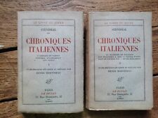Tomes stendhal chroniques d'occasion  France