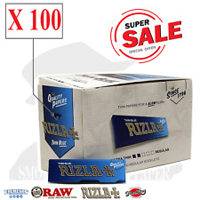 Cartine Rizla Blu Corte Blue Regolare 1 BOX Da 100 Libretti for sale  Shipping to South Africa