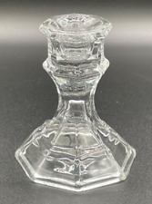 Clear glass candlestick for sale  Shipping to Ireland