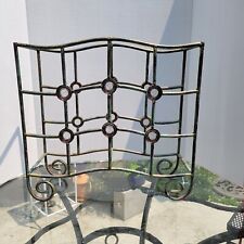 12 Bottle Wine Rack Metal With Glass Circles Art DECO Style  for sale  Shipping to South Africa