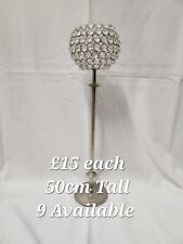 Crystal globe candelabra for sale  NORTHAMPTON