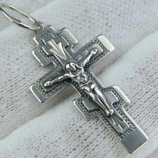 Pingente cruz de prata esterlina 925 crucifixo gravura à mão escrita de oração comprar usado  Enviando para Brazil