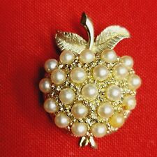Vintage strawberry brooch for sale  Humble