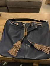 Boden navy leather for sale  BICESTER