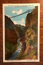 Postal antigua vintage Royal Gorge Colorado Highest Bridge segunda mano  Embacar hacia Mexico